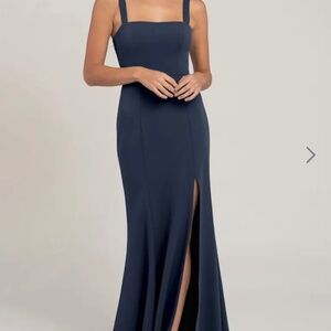 Jenny Yoo Midnight Stretch Crepe -Jenner Dress Size 4